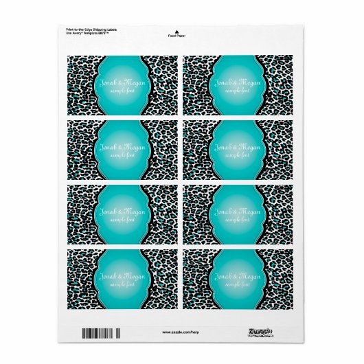 PixDezines cheetah /DIY背景色！ ラベル (フルシート)