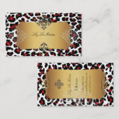 PixDezines cheetah/diy背景色 名刺 (正面/裏面)