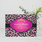 PixDezines cheetah+tiara/sweet sixteen 招待状 (スタンド正面)