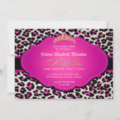 PixDezines cheetah+tiara/sweet sixteen 招待状 (裏面)