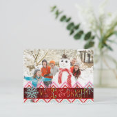 PixDezines chevron写真テンプレートの祝日 シーズンポストカード (スタンド正面)