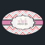 PixDezines Chevron/Christmas/DIYカラー 楕円形シール<br><div class="desc">クリスマス用PixDezinesシェブロンDIYグリーントリム クリスマス住所 シール用バックグラウンド。すべての要素はカスタマイズ可能。Copyright © 2012 PixDezines.com™およびPixDezines™ on zazzle.com</div>