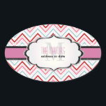 PixDezines Chevron/Christmas/DIYカラー 楕円形シール<br><div class="desc">クリスマス用PixDezinesシェブロンDIYグリーントリム クリスマス住所 シール用バックグラウンド。すべての要素はカスタマイズ可能。Copyright © 2012 PixDezines.com™およびPixDezines™ on zazzle.com</div>