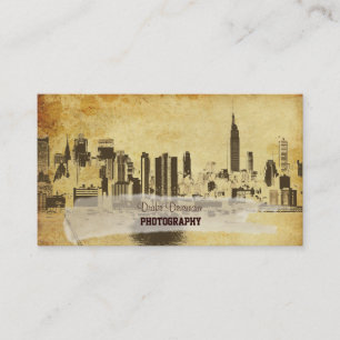 PixDezines City Scape, New York,ヴィンテージ 名刺