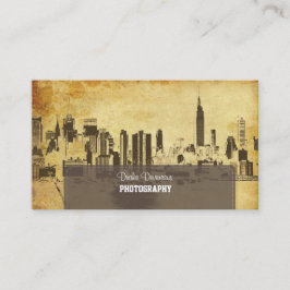 PixDezines City Scape, New York,ヴィンテージ 名刺
