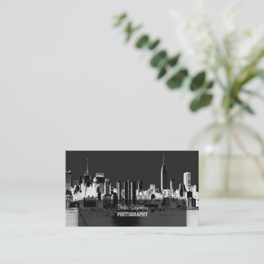 PixDezines City Scape, New York Skyline（PixDezines 名刺 (スタンド正面)