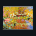 PixDezines Claude Monetウォーターリリーat giverny ポストカード<br><div class="desc">ジョヴェルニーでクロード・モネ絵画の日本橋の抽象化2.PixDezines.comによってデジタル拡張。すべての権利が留保されている。</div>