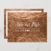 PixDezines Copper/Bronze/フェイクFoil/救 Date 案内ポストカード (正面/裏面)