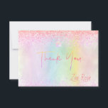 PixDezines Cotton Candy Bat Mitzvah Thank You Card 招待状<br><div class="desc">PixDezinesのホログラフィックは、美しいパステルカラーの綿あめの色合いで、軽く輝き、バットミツバの感謝を表現するのに最適なデザインです。 このデザインは、モダンでスタイリッシュな手書き署名フォントを偽の銅色で表現し、Zazzleのホログラフィックフィルターを使用しています。 注意 - ミツバの名前のフォントは画像ファイルです。 カスタム名については、contact.pixdezines.gmail.comまでお問い合わせください。または、画像を削除して、Zazzleで利用可能な300以上のフォントを選択してください。 当社のダイナミックなデザインにより、すべての要素を編集できます。 Copyright © 2021 PixDezines™. All rights reserved.</div>