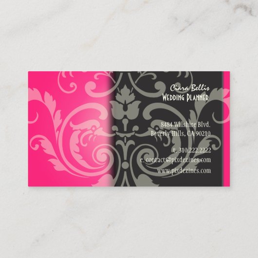 PixDezines Crestダマスク 名刺 (裏面)