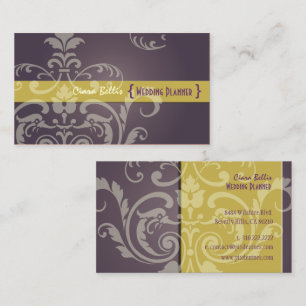 PixDezines Crest Damask 名刺