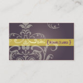 PixDezines Crest Damask 名刺 (正面)