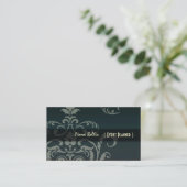 PixDezines Crest Damask 名刺 (スタンド正面)