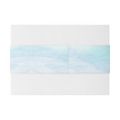 PixDezines Crystal Blue Shoreline沿岸、ビーチ 招待状ベリーバンド (裏面例)