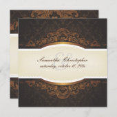 PixDezines Cubanaダマスク 招待状 (正面/裏面)