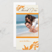 PixDezines Damask 12/Thank You サンキューカード (正面/裏面)