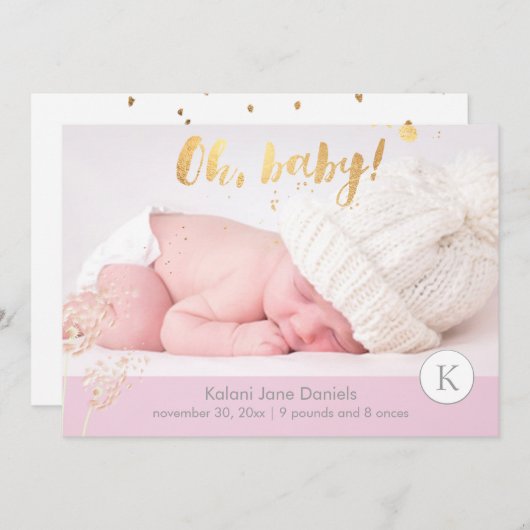 PixDezines dandelion誕生発表 案内状 (正面/裏面)