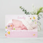 PixDezines dandelion、写真誕生のお知らせ 案内状 (スタンド正面)