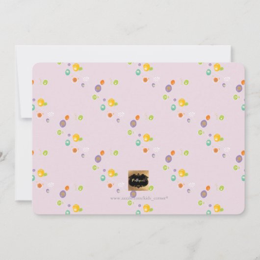 PixDezines dandelion、写真誕生のお知らせ 案内状 (裏面)