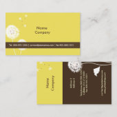 PixDezines dandelion dijon mustard 名刺 (正面/裏面)