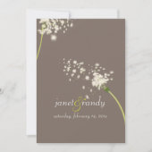 PixDezines dandelion/DIY背景色 招待状 (正面)