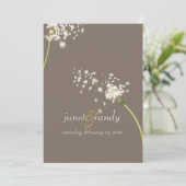 PixDezines dandelion/DIY背景色 招待状 (スタンド正面)