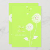 PixDezines Dandelions、diy背景色 招待状 (正面/裏面)