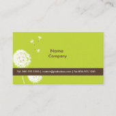 PixDezines DANDELIONS MOSS緑/DIY色 名刺 (正面)