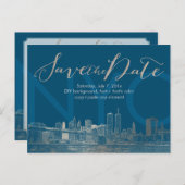 PixDezines/Date救/フェイク Silver/NYCツインタワー 案内ポストカード (正面/裏面)