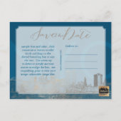 PixDezines/Date救/フェイク Silver/NYCツインタワー 案内ポストカード (裏面)