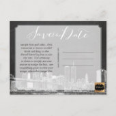 PixDezines/Date救/chalkboard/NYCツインタワー 案内ポストカード (裏面)