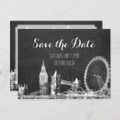 PixDezines/date/chalkboard救/londonスケッチ 案内ポストカード (正面/裏面)