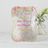 PixDezines dazled/rainbow/バルミツワー 招待状 (スタンド正面)