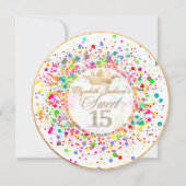 PixDezines Dazled/Rainbow/Sweet+15 招待状 (正面)