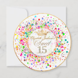 PixDezines Dazled/Rainbow/Sweet+15 招待状