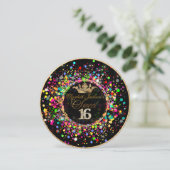 PixDezines Dazled/Rainbow/Sweet+16 招待状 (スタンド正面)