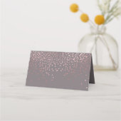 PixDezines Dazzledバラフェイク金ゴールドDIY背景 プレイスカード (裏面)