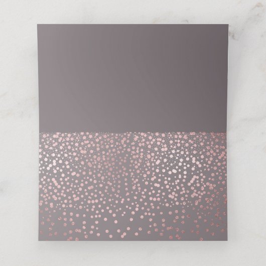 PixDezines Dazzledバラフェイク金ゴールドDIY背景 プレイスカード (内部開封)