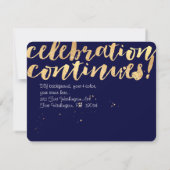 PixDezines dazzled/ゴールド/バル・ミツヴァー/レセプション 招待状 (裏面)