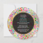 PixDezines dazzled/ネオンの輝き/バット・ミツバ ✡ 招待状 (裏面)