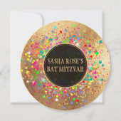 PixDezines Dazzled/Neon Specks/バルミツワー 招待状 (正面)