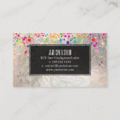 PixDezines dazzled/rainbow/faux silver 名刺 (裏面)