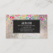 PixDezines dazzled/rainbow/faux silver 名刺 (裏面)