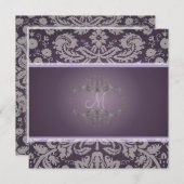 PixDezines DESIERE DAMASK/DIYの背景 招待状 (正面/裏面)