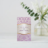 PixDezines desirae damask/薄紫 名刺 (スタンド正面)