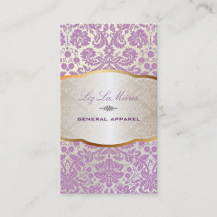 PixDezines desirae damask/薄紫 名刺