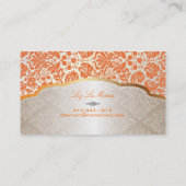 PixDezines desirae damask/orange 名刺 (裏面)