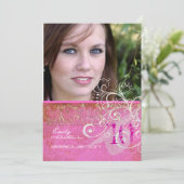 PixDezines Desire Damask/ヴィンテージ/旋回 招待状 (スタンド正面)