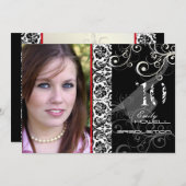 PixDezines Desire Damask、2011卒業招待状 招待状 (正面/裏面)