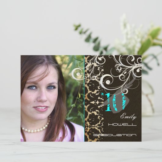 PixDezines Desire Damask/2013卒業招待状 招待状 (スタンド正面)